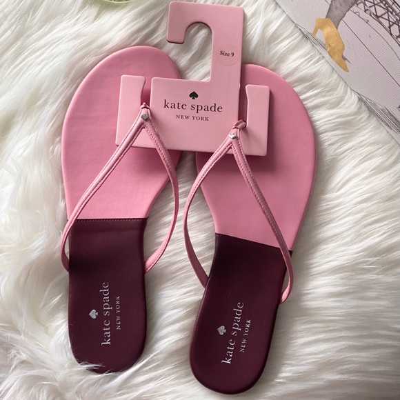 ❌SOLD❌Kate Spade ♠️ Cabana Leather Flip Flops 
🌸🌴🌿 - Picture 5 of 5